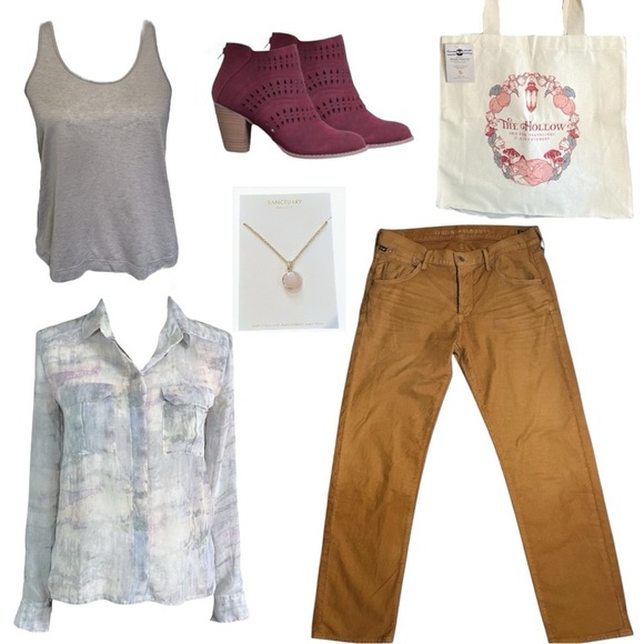 Athleta Workout Top Bundle Racerback Tank Tee sz XS - Picture 11 of 12